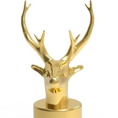 কেনা হট-এন্ড হরিণ আকৃতির FEA 15 জামাক পারফিউম ক্যাপ জিঙ্ক নতুন ডিজাইন বিদ্যমান ছাঁচ পারফিউম ক্যাপ অনলাইনে উৎপাদন