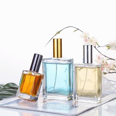 কেনা 10ml 15ml ফ্ল্যাট স্কয়ার পারফিউম অয়েল স্প্রে বোতল বিলাসবহুল কাচের উপাদান online manufacture