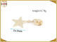 Imitation Gold Plating Metal Zipper Pulls Die Casting Alloy Products Star Shape