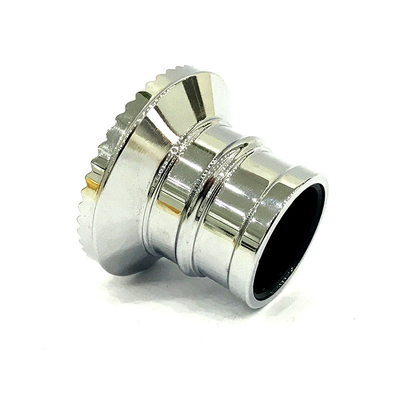 কাস্টম সিলভার রঙ Zamak অ্যালুমিনিয়াম পারফিউম বোতল ক্যাপ